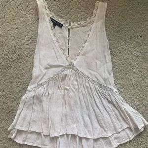 Kendall & Kylie Flouncy Lace Top